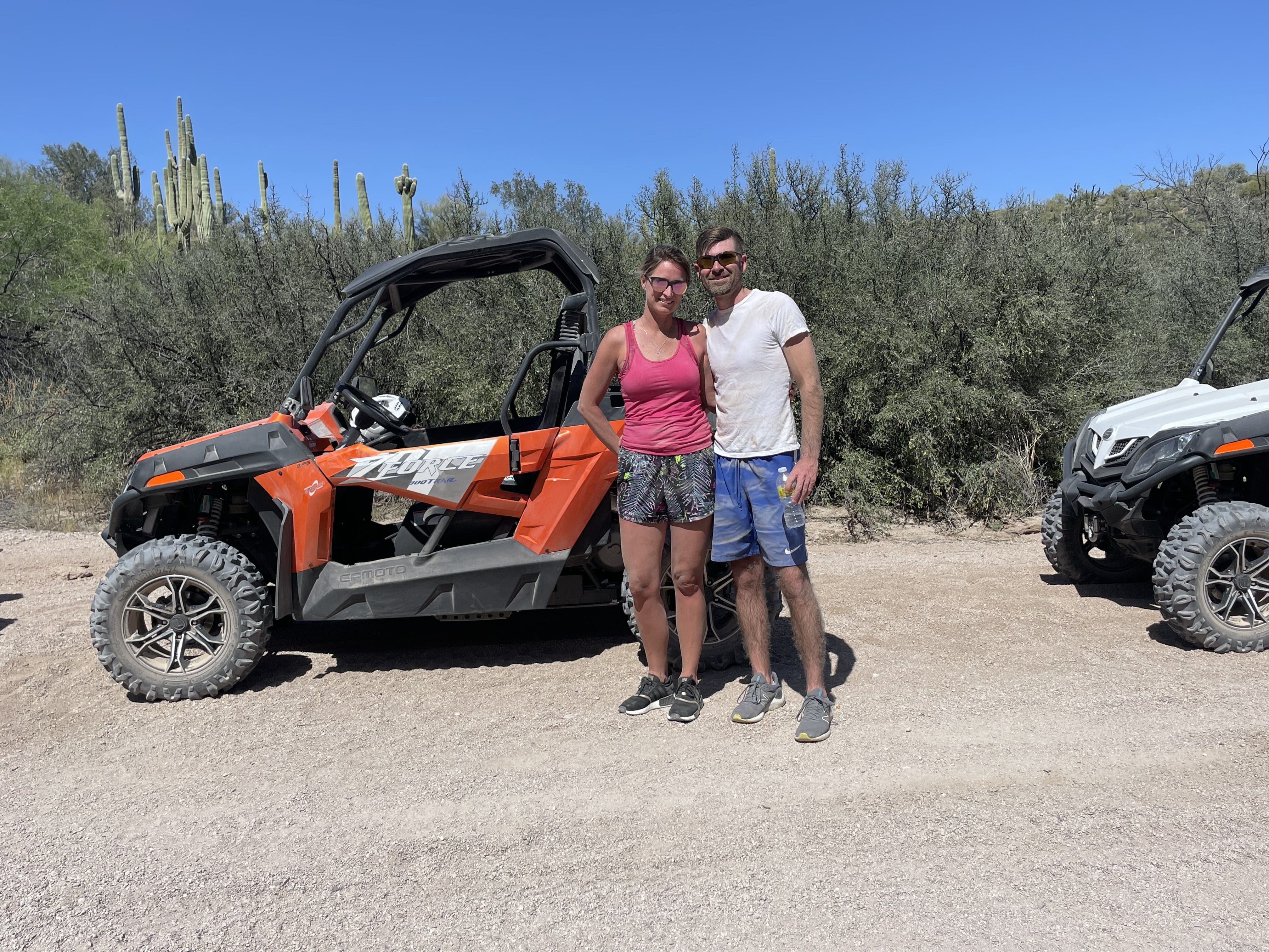 Group on a Scottsdale desert sand buggy adventure