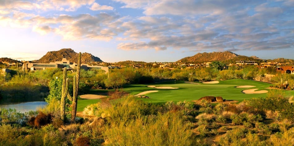 As the sun sets on Scottsdale's legendary fairways, unwind amid saguaros and peaks – the ultimate backdrop for your 2025 golf vacation packages.